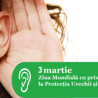 3 martie – Ziua Mondială cu privire la Protecţia Urechii şi a Auzului