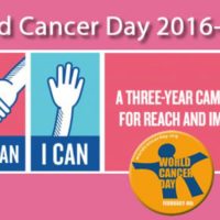 4 февраля – Всемирный день борьбы против рака: «Мы можем. Я могу.»