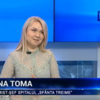 Dna Elena Toma, economist-șef al IMSP SCM ”Sfânta Treime” la postul TV  Moldova 1