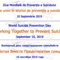 10 septembrie – Ziua Mondială de Prevenție a Suicidului: „Să ne unim în efortul de prevenție a suicidului!”