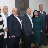 Ceremonia de dezvelire a plăcii comemorative a profesorului universitar Aurel Danilov