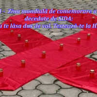 19 mai 2024 –  Ziua mondială de comemorare a persoanelor decedate de SIDA:  “Nu te lăsa dus de val. Testează-te la HIV!”