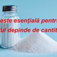 Sarea este esențială pentru viață – totul depinde de cantitate!