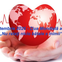 29 septembrie 2026 – Ziua Mondială a Inimii: „Nu ratați nicio bătaie a inimii”